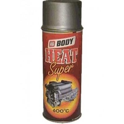 BODY Краска-спрей термостойкая серебро Silver 418 400 мл BODY Краска-спрей термостойкая серебро Silver 418 400 мл