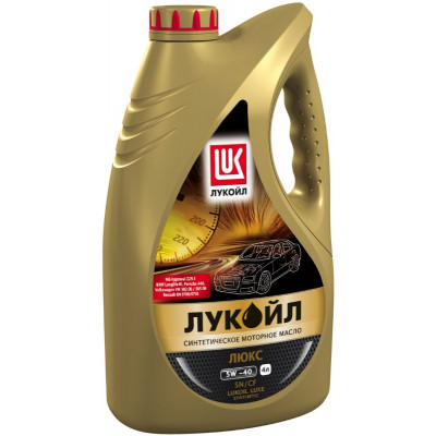Лукойл Люкс 5w40 API SN/CF синтетическое моторное масло 4 л Лукойл Люкс 5w40 API SN/CF синтетическое моторное масло 4 л