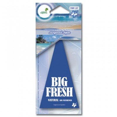 PABF-107(10/200/1200) Ароматизатор воздуха пластинка "BIG FRESH" лазурный берег (шт.) PABF-107(10/200/1200) Ароматизатор воздуха пластинка "BIG FRESH" лазурный берег (шт.)