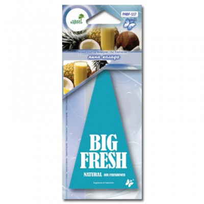 PABF-117(10/200/1200) Ароматизатор воздуха пластинка "BIG FRESH" пина колада (шт.) PABF-117(10/200/1200) Ароматизатор воздуха пластинка "BIG FRESH" пина колада (шт.)