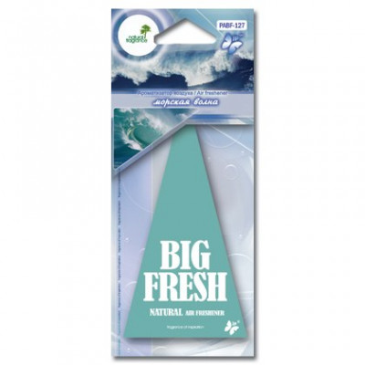 PABF-127(10/200/1200) Ароматизатор воздуха пластинка "BIG FRESH" морская волна (шт.) PABF-127(10/200/1200) Ароматизатор воздуха пластинка "BIG FRESH" морская волна (шт.)