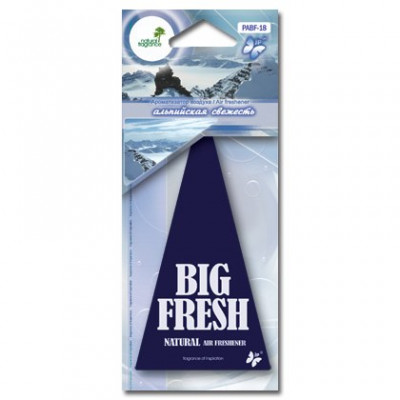 PABF-18(10/200/1200) Ароматизатор воздуха пластинка "BIG FRESH" альпийская свежесть (шт.) PABF-18(10/200/1200) Ароматизатор воздуха пластинка "BIG FRESH" альпийская свежесть (шт.)