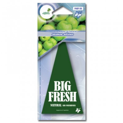 PABF-56(10/200/1200) Ароматизатор воздуха пластинка "BIG FRESH" зеленое яблоко (шт.) PABF-56(10/200/1200) Ароматизатор воздуха пластинка "BIG FRESH" зеленое яблоко (шт.)