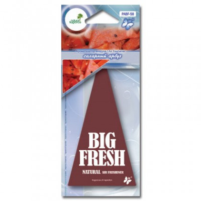 PABF-58(10/200/1200) Ароматизатор воздуха пластинка "BIG FRESH" сахарный арбуз (шт.) PABF-58(10/200/1200) Ароматизатор воздуха пластинка "BIG FRESH" сахарный арбуз (шт.)