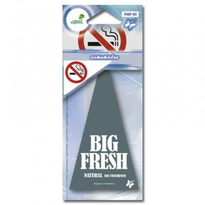 PABF-60(10/200/1200) Ароматизатор воздуха пластинка "BIG FRESH" антитабак (шт.) PABF-60(10/200/1200) Ароматизатор воздуха пластинка "BIG FRESH" антитабак (шт.)