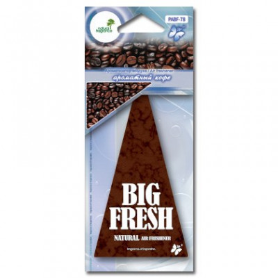 PABF-78(10/200/1200) Ароматизатор воздуха пластинка "BIG FRESH" ароматный кофе (шт.) PABF-78(10/200/1200) Ароматизатор воздуха пластинка "BIG FRESH" ароматный кофе (шт.)