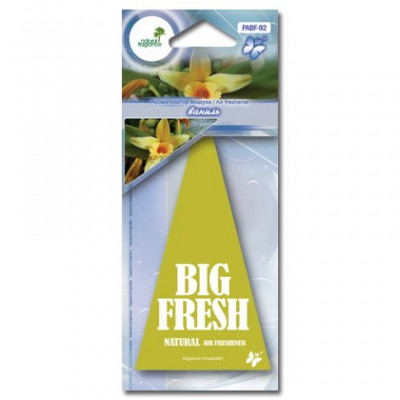 PABF-92(10/200/1200) Ароматизатор воздуха пластинка "BIG FRESH" ваниль (шт.) PABF-92(10/200/1200) Ароматизатор воздуха пластинка "BIG FRESH" ваниль (шт.)
