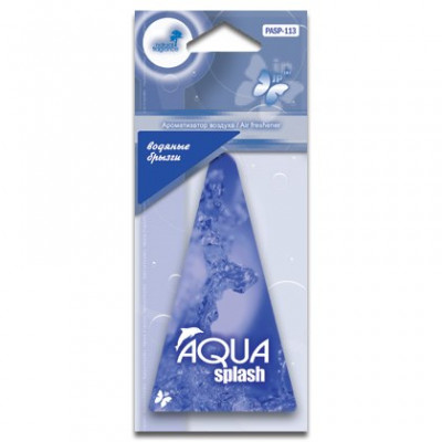 PASP-113(10/200/1200) Ароматизатор воздуха пластинка "AQUA SPLASH" водяные брызги (шт.) PASP-113(10/200/1200) Ароматизатор воздуха пластинка "AQUA SPLASH" водяные брызги (шт.)