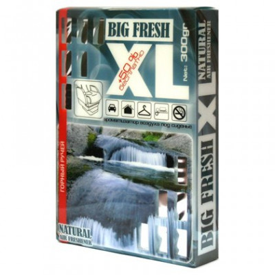 BXL-113(30) Ароматизатор воздуха "BIG FRESH XL" горный ручей (300 гр) BXL-113(30) Ароматизатор воздуха "BIG FRESH XL" горный ручей (300 гр)