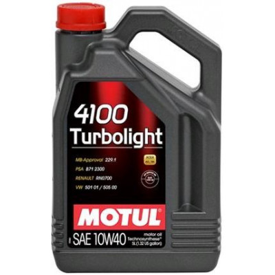 Motul 4100 Turbolight 10w40 4 л масло моторное Motul 4100 Turbolight 10w40 4 л масло моторное