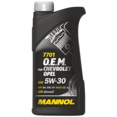 Mannol O.E.M. for Chevrolet Opel 5W-30 синтетическое моторное масло 1 л Mannol O.E.M. for Chevrolet Opel 5W-30 синтетическое моторное масло 1 л