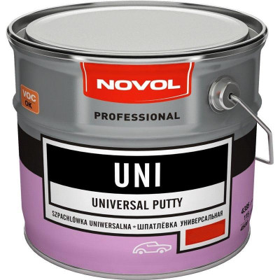NOVOL Шпатлевка ПЭ универсальная ведро Uni 6,0 кг NOVOL Шпатлевка ПЭ универсальная ведро Uni 6,0 кг