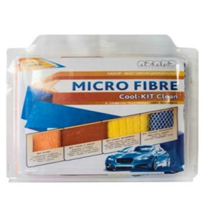 Набор для мойки автомобиля из микрофибры Cool-kit Clean 30 х40 (4 шт.) арт. AMF-07 Набор для мойки автомобиля из микрофибры Cool-kit Clean 30 х40 (4 шт.) арт. AMF-07