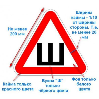 Наклейка "Шипы" ГОСТ 20см на 20см Наклейка "Шипы" ГОСТ 20см на 20см