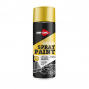 Краска-спрей золото  AIM-ONE 450 мл (аэрозоль).Spray paint gold  450ML SPBG-450