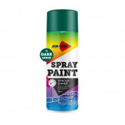 Краска-спрей темно-зеленая  AIM-ONE 450 мл (аэрозоль).Spray paint green  450ML SP-DGR13