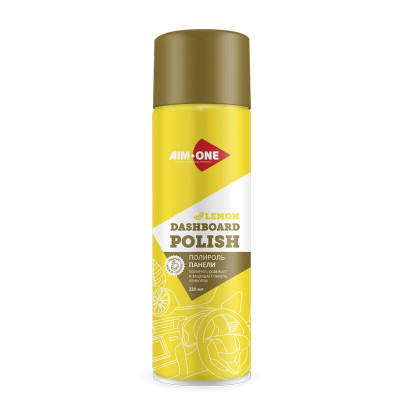 Полироль панели AIM-ONE 220мл (аэрозоль).Dashboard polish-Lemon 220ml DP-LEM Полироль панели AIM-ONE 220мл (аэрозоль).Dashboard polish-Lemon 220ml DP-LEM