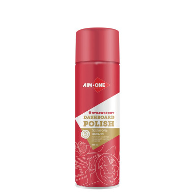 Полироль панели AIM-ONE 220мл (аэрозоль).Dashboard polish-Strawberry 220ml DP-STR Полироль панели AIM-ONE 220мл (аэрозоль).Dashboard polish-Strawberry 220ml DP-STR
