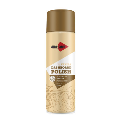 Полироль панели AIM-ONE 220мл (аэрозоль).Dashboard polish-Vanilla 220ml DP-VAN Полироль панели AIM-ONE 220мл (аэрозоль).Dashboard polish-Vanilla 220ml DP-VAN