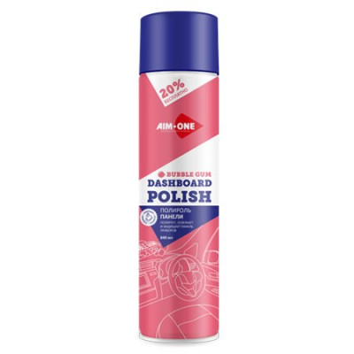 Полироль панели AIM-ONE 840мл (аэрозоль).Dashboard polish-Bubble Gum 840ml DP-B80 Полироль панели AIM-ONE 840мл (аэрозоль).Dashboard polish-Bubble Gum 840ml DP-B80