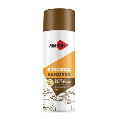 Удалитель клея и наклеек AIM-ONE 450 мл (аэрозоль).Sticker Remover 450ML SR-270 Удалитель клея и наклеек AIM-ONE 450 мл (аэрозоль).Sticker Remover 450ML SR-270