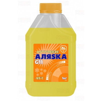 Аляска Антифриз -40 желтый G11 1кг Аляска Антифриз -40 желтый G11 1кг