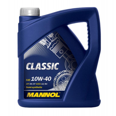 Mannol Classic 10W40 полусинтетическое моторное масло 5 л Mannol Classic 10W40 полусинтетическое моторное масло 5 л