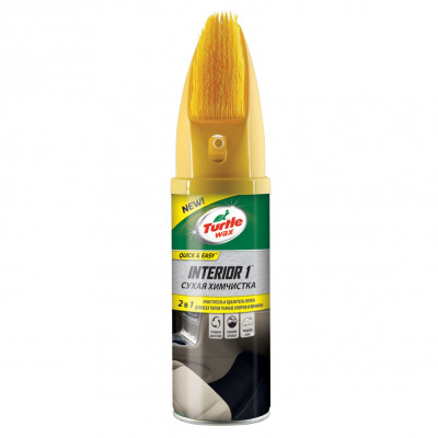 Turtle Wax FG6532/4814 Сухая химчистка с нейтрализатором запаха со встроенной щеткой INTERIOR1+BRASH 400 мл Turtle Wax FG6532/4814 Сухая химчистка с нейтрализатором запаха со встроенной щеткой INTERIOR1+BRASH 400 мл