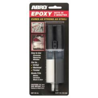 ABRO Клей эпоксидный черный в шприце EG-330 30 мл ABRO Клей эпоксидный черный в шприце EG-330 30 мл