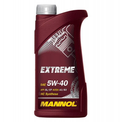 Mannol Extreme 5W40 API SL/CF моторное масло 1 л Mannol Extreme 5W40 API SL/CF моторное масло 1 л