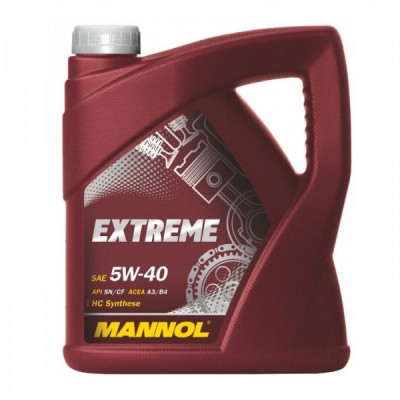 Mannol Extreme 5W40 API SL/CF моторное масло 4 л Mannol Extreme 5W40 API SL/CF моторное масло 4 л