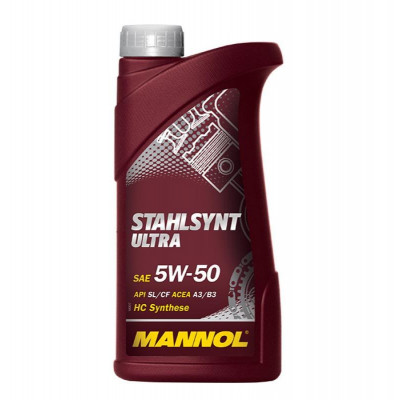 Mannol Stahlsynt Ultra 5w50 синтетическое моторное масло 1 л Mannol Stahlsynt Ultra 5w50 синтетическое моторное масло 1 л