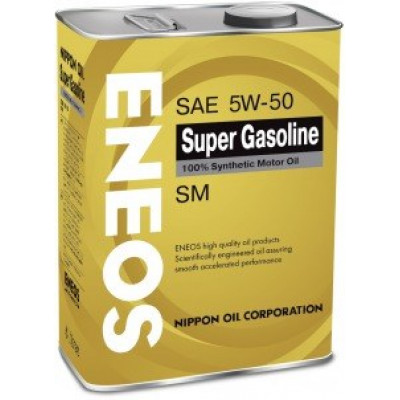 ENEOS Gasoline Synthetic 5w50 SM синтетическое моторное масло 4 л ENEOS Gasoline Synthetic 5w50 SM синтетическое моторное масло 4 л