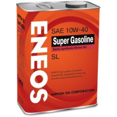 ENEOS Gasoline Semi-Synthetic 10w40 SL полусинтетическое моторное масло 4 л ENEOS Gasoline Semi-Synthetic 10w40 SL полусинтетическое моторное масло 4 л