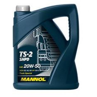 Mannol TS-2 SHPD 20W50 минеральное моторное масло 5 л Mannol TS-2 SHPD 20W50 минеральное моторное масло 5 л
